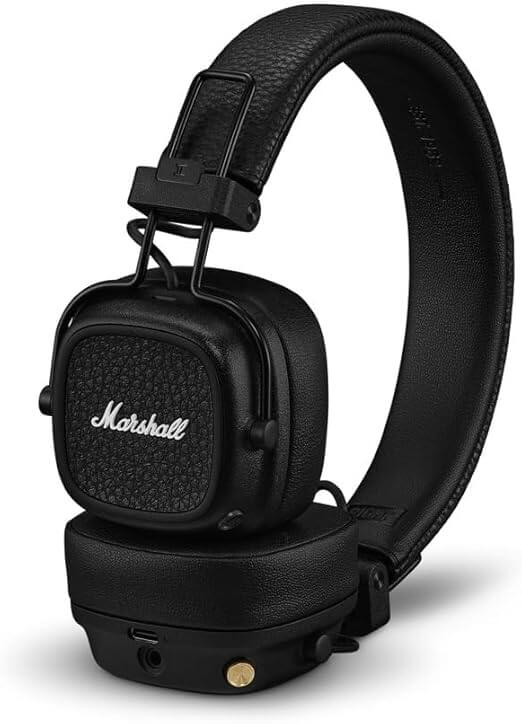 Auriculares inalámbricos con Bluetooth para llevar en la oreja - Marshall Major V - Negro