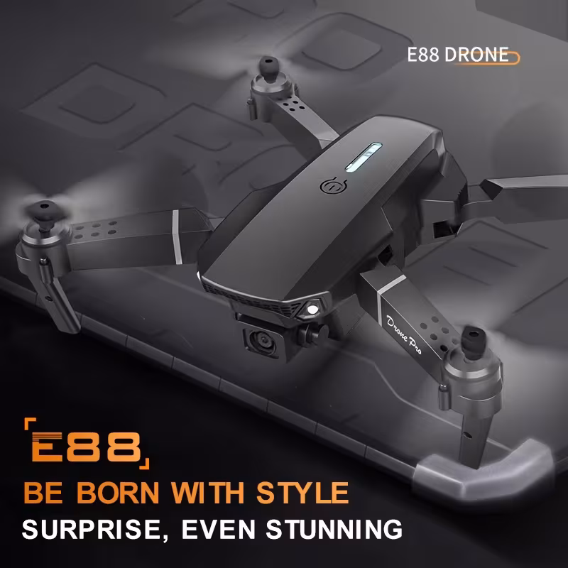 Drone E88 PRO con Cámara HD / 4K Potente, estable y fácil de volar l Color Negro - Imagen 6