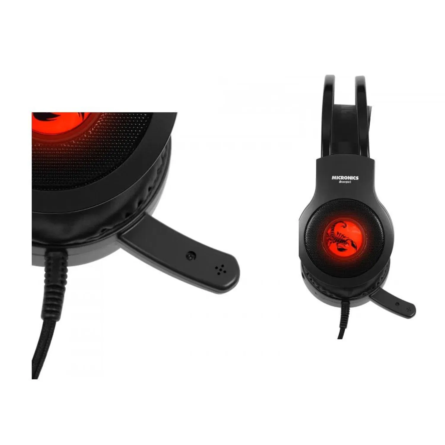 Domina cada partida con los Audífonos Gaming Micronics Scorpion, diseñados para ofrecer sonido potente, comodidad extrema y un estilo RGB que iluminará tu setup. Ideales para PC, consola y videojuegos online. - Imagen 4
