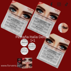 Pestaña 1×1 Italia Deluxe Extensiones individuales de alta calidad.