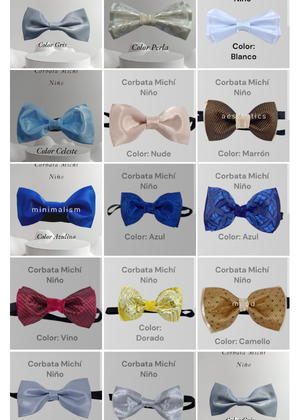 Corbata Michi para Niño – Elegancia y Estilo para los Más Pequeños