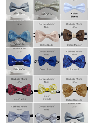 Corbata Michi para Niño – Elegancia y Estilo para los Más Pequeños