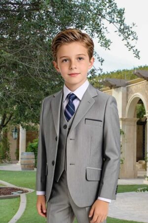 Terno Pack 5 Piezas "Gris Oxford Real" – Elegancia y Distinción Infantil